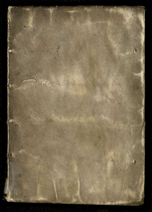 Vellum cover to John Leland's Cygnea cantio