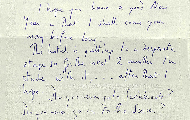 Letter from the Duchess of Devonshire to Madeau Stewart, 1984