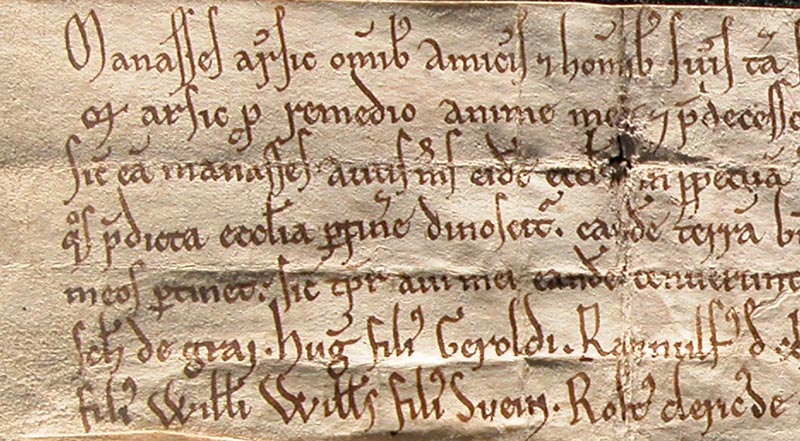 Arsic deed, circa 1150