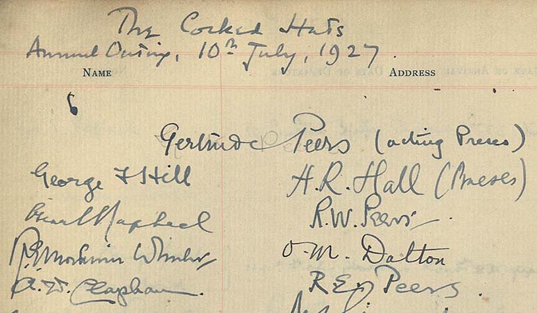 Visitors’ book for Chislehampton House, 1927