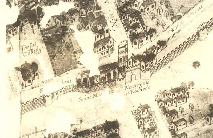 Bocardo, as shown on Ralph Agas’ map of 1578-88